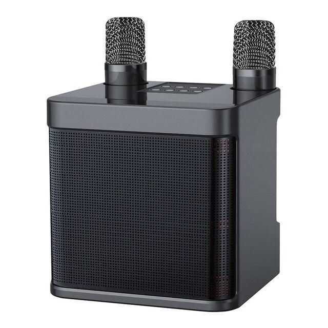 YS-203K Karaoke Microphone Audio KTV Wireless Bluetooth Dual Microphone Speaker Microphone iIntegrated Machine