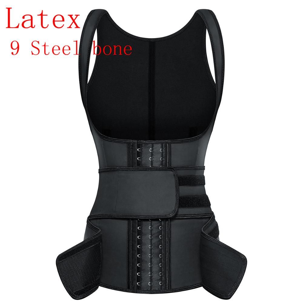 Waist Trainer Corsets Latex Gaine Ventre Steel Slimming Underwear Body Shaper Women Bustiers Colomb