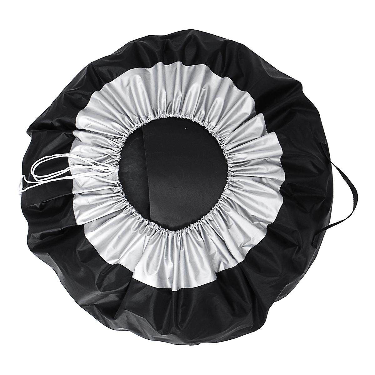 2PCS Tire Covers 210D Oxford Cloth Car Tyre Cover Case Spare Case 65cm 80cm Waterproof Dustproof Anti Sunburn Blue