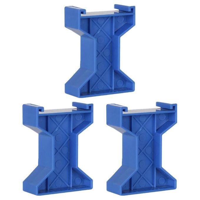 3pcs Train Bridge Piers Railway Accessories Compatible Style A Blue