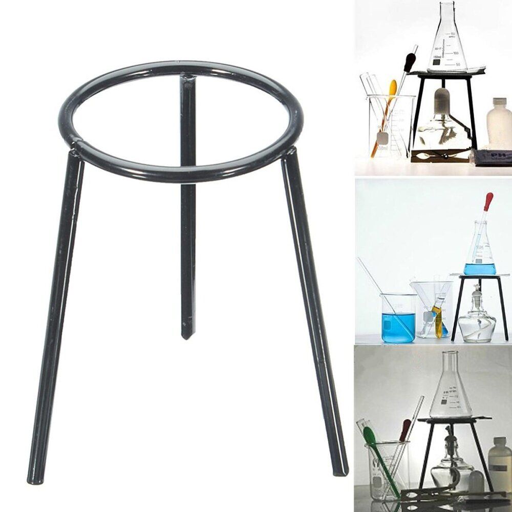 Lab Bunsen /Cast Iron Stand/Alcohol Lamp Tripod Holder 13cm Height