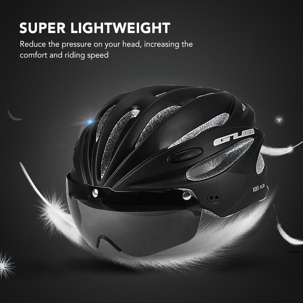 Bicycle Helmets Integrally Molded Cycling Helmets with Detachable  Magnetic Goggles Mountain Road Bike Riding Outdoor Sport Safety Helmet