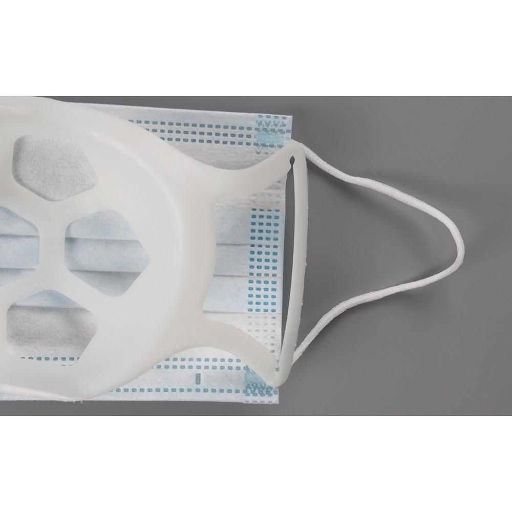 3 PCS Silicone Mask Bracket Internal Support Frame for Mask 3D Mask Inner Brackets Protect Lipstick Comfortable Breathing (White)