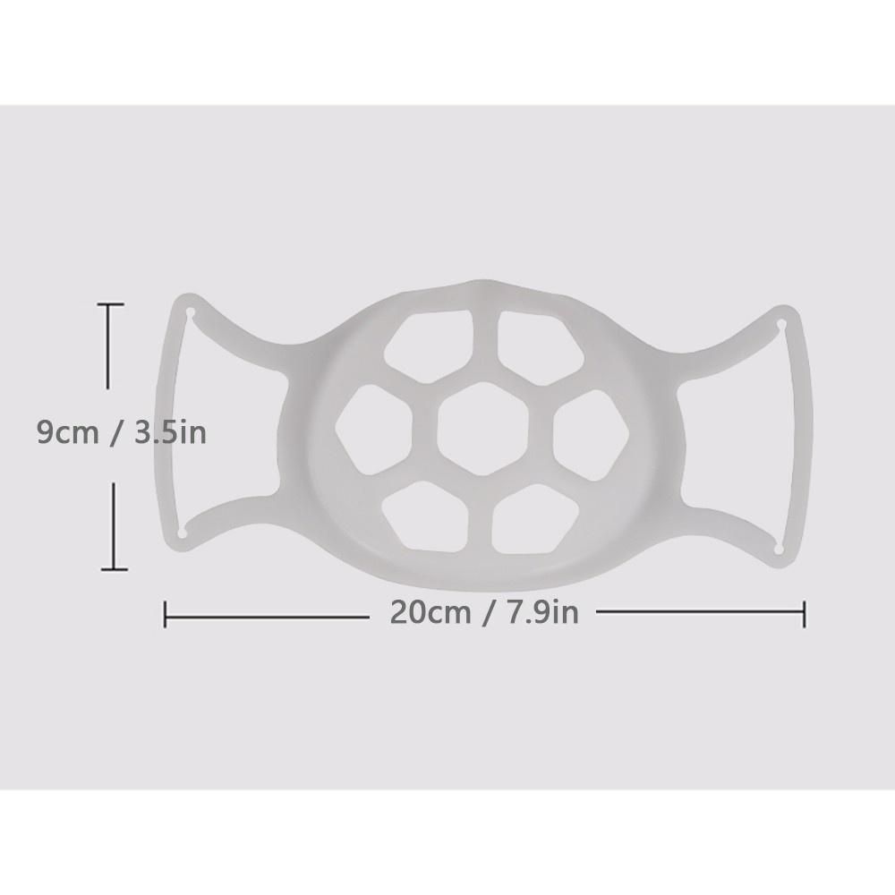 3 PCS Silicone Mask Bracket Internal Support Frame for Mask 3D Mask Inner Brackets Protect Lipstick Comfortable Breathing (White)