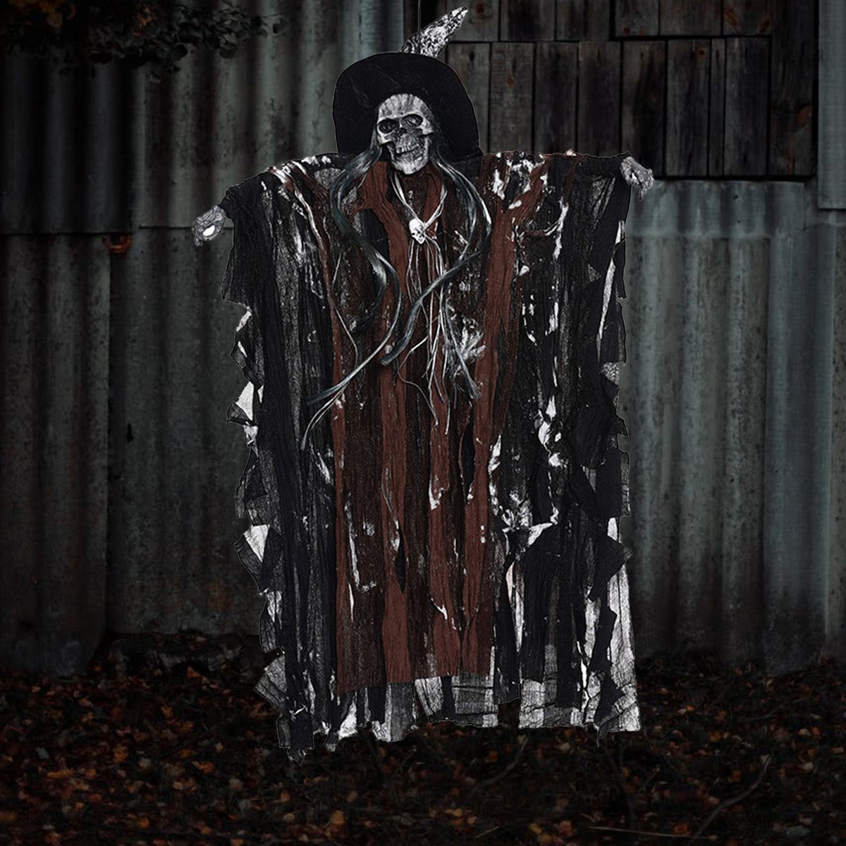 Halloween Hanging Skull Ghost Scary Creepy Flying Screaming