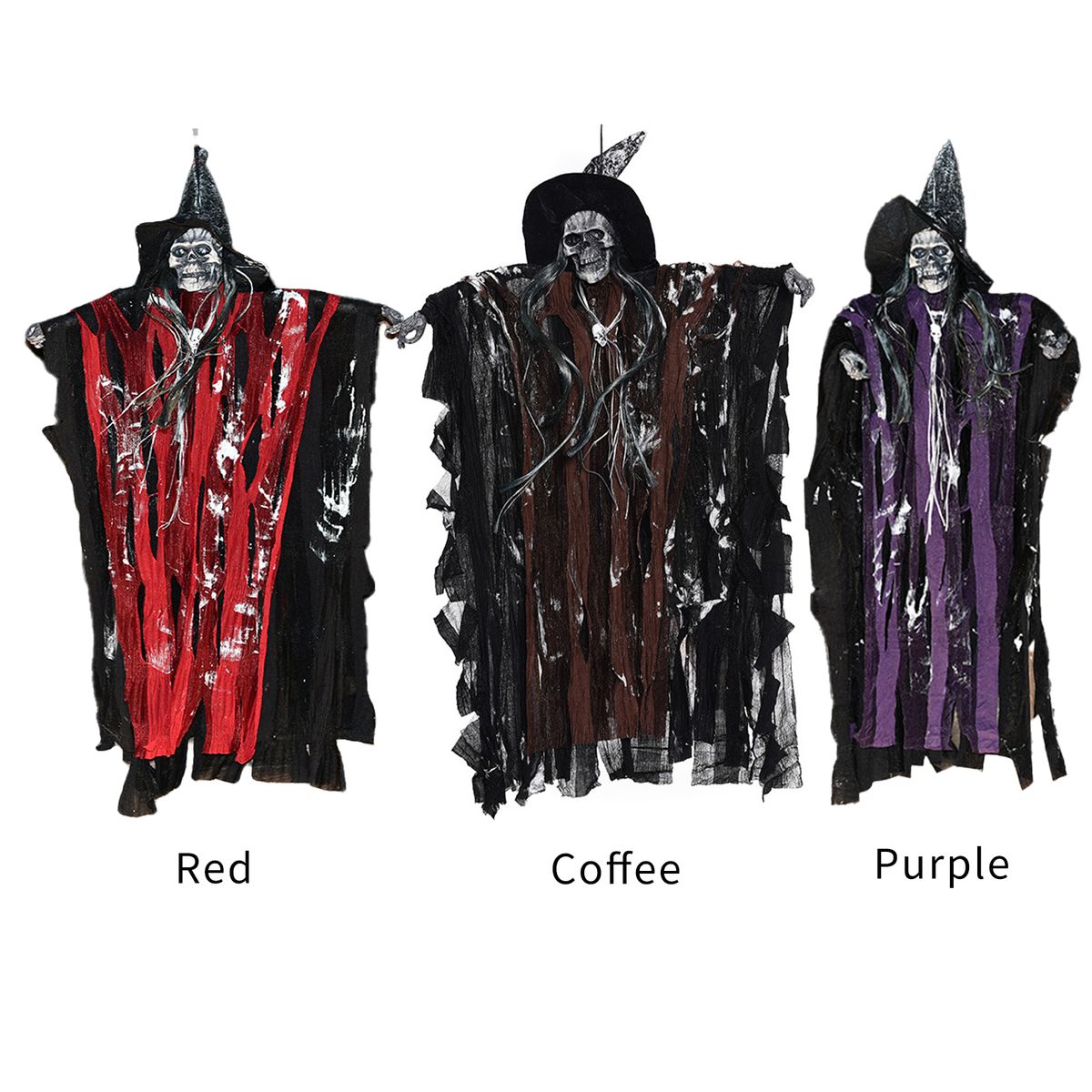 Halloween Hanging Skull Ghost Scary Creepy Flying Screaming