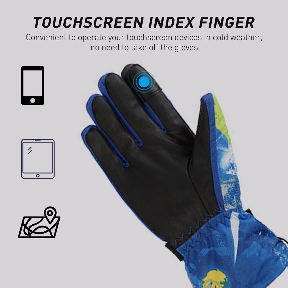 Waterproof Breathable Snow Gloves Touchscreen Winter Warm