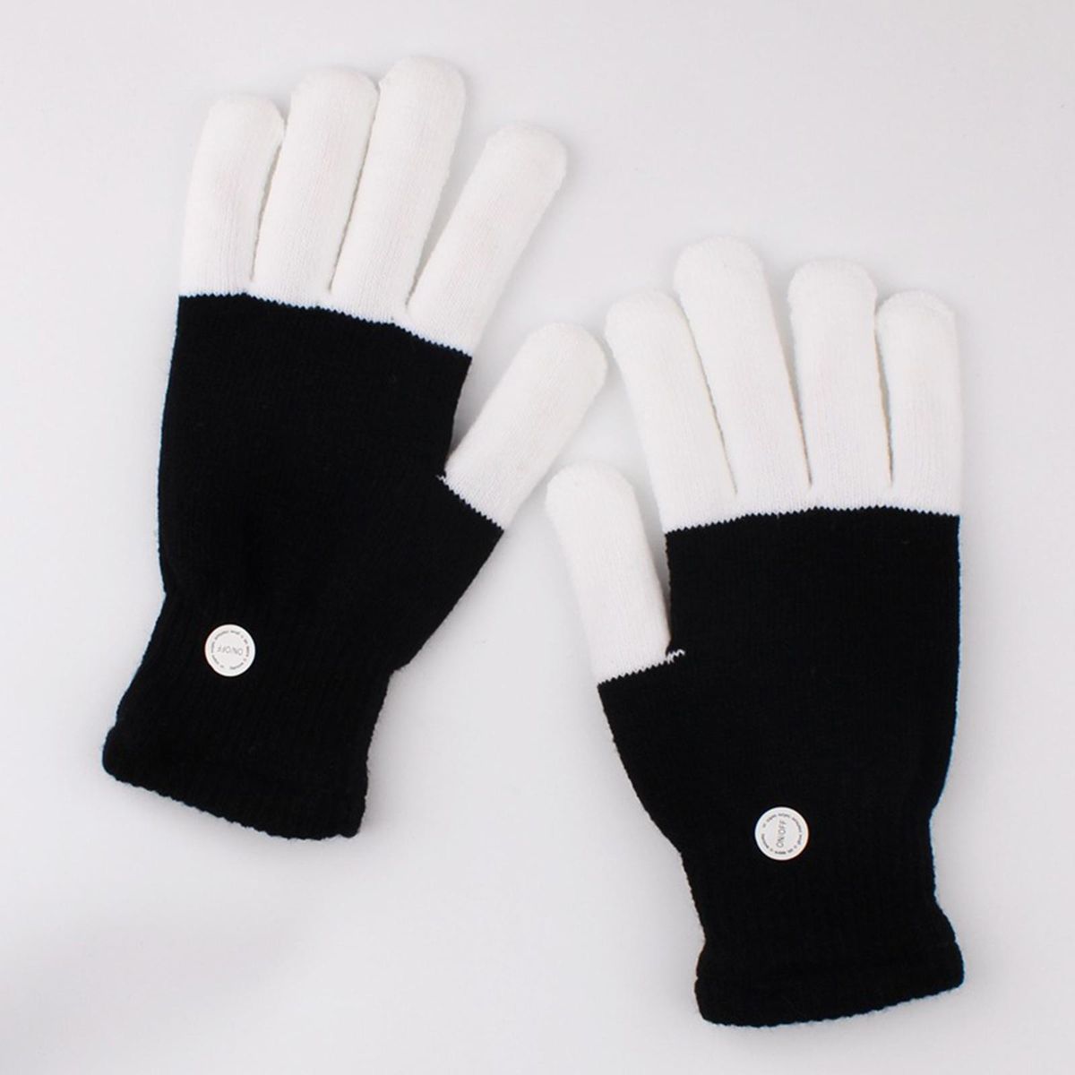 Colorful Light Up Gloves Adult Men Women LED Gloves Flashing Finger Gloves for Christmas Halloween Cool Toys Gifts Party Favors