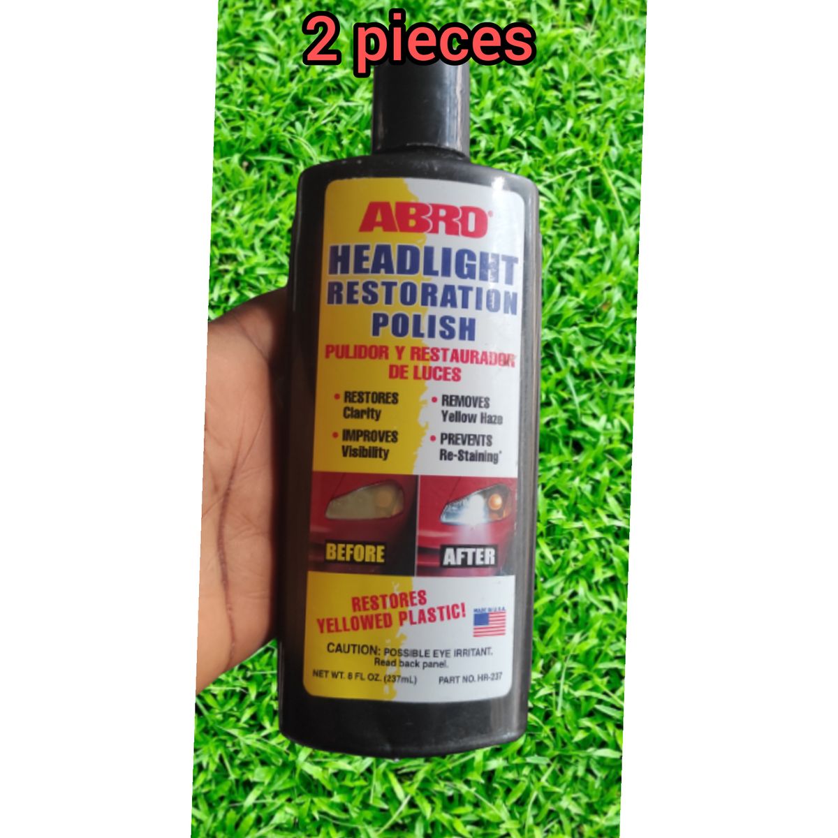 CAR HEADLIGHTS RESTORATION POLISH