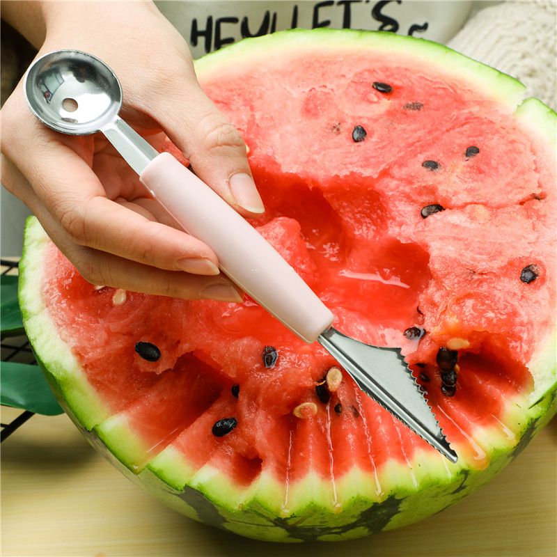 2pcs Double-ended DIY Fruit Carving Cutter Spoon Gadgets
