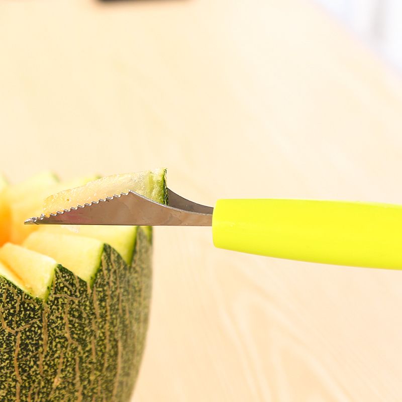 2pcs Double-ended DIY Fruit Carving Cutter Spoon Gadgets