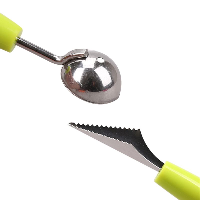2pcs Double-ended DIY Fruit Carving Cutter Spoon Gadgets