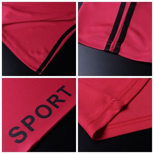 Two Piece Short Sleeve Jogging T Shirt Shorts Men Set
