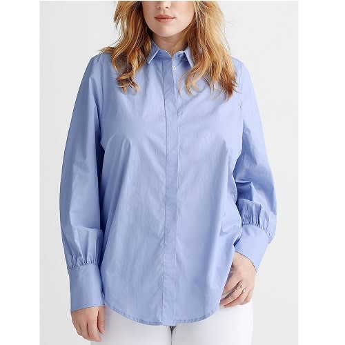 Hulda Crisp Cotton Blouson Shirt