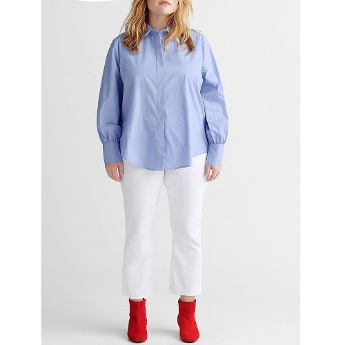 Hulda Crisp Cotton Blouson Shirt