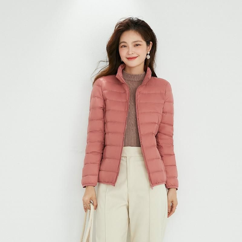 Cold Winter Siyu Women's 90 down Light and Thin Down Standing Collar Women's Standing Collar Light