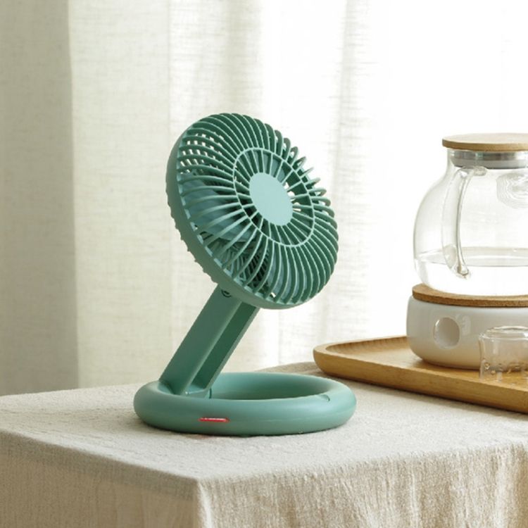 Mini Handheld Portable Laying Desktop Folding Fan