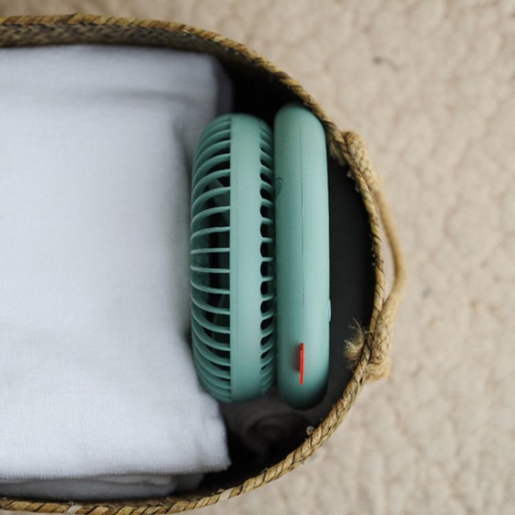 Mini Handheld Portable Laying Desktop Folding Fan