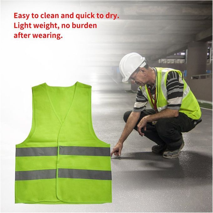 Safety Reflective Vest Sanitation Overalls Protective Yellow