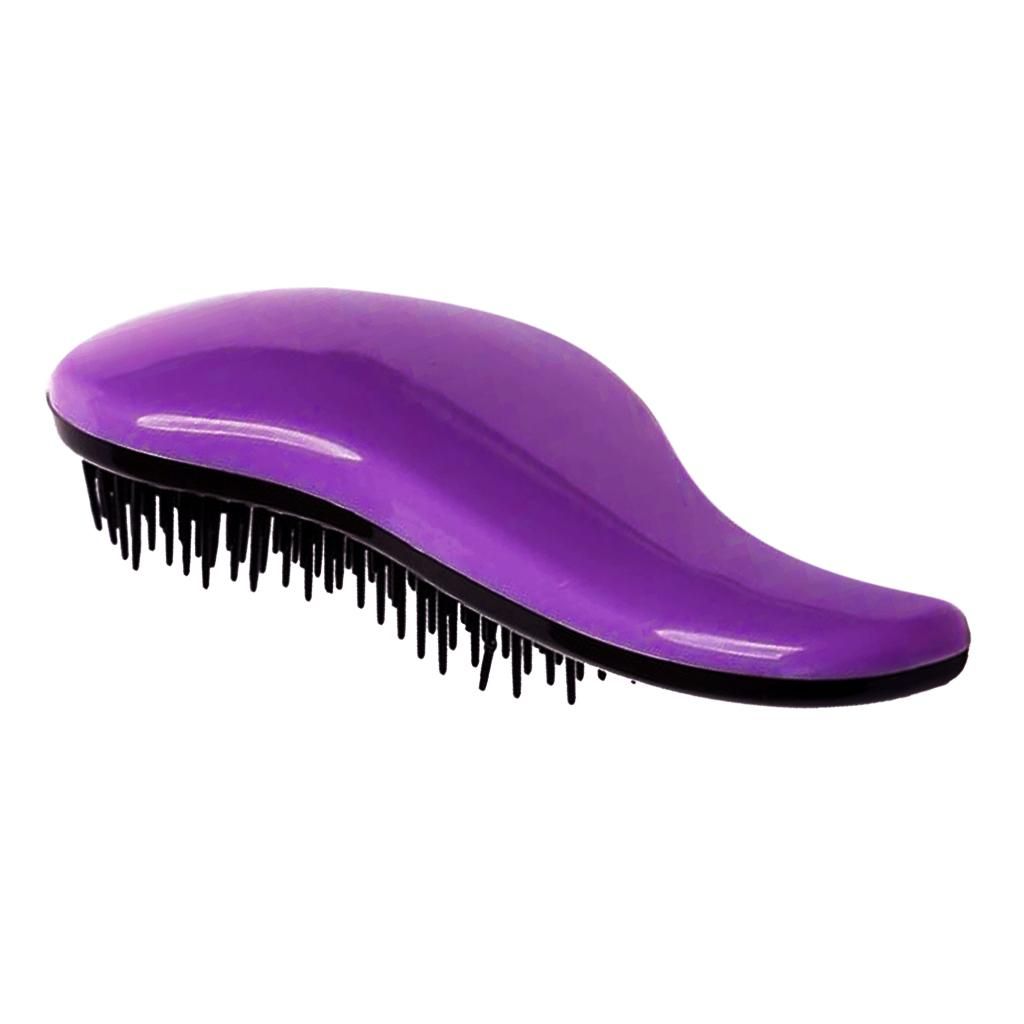 DETANGLING BRUSH GLIDE THRU DETANGLER HAIR COMB NO MORE  FOR Purple