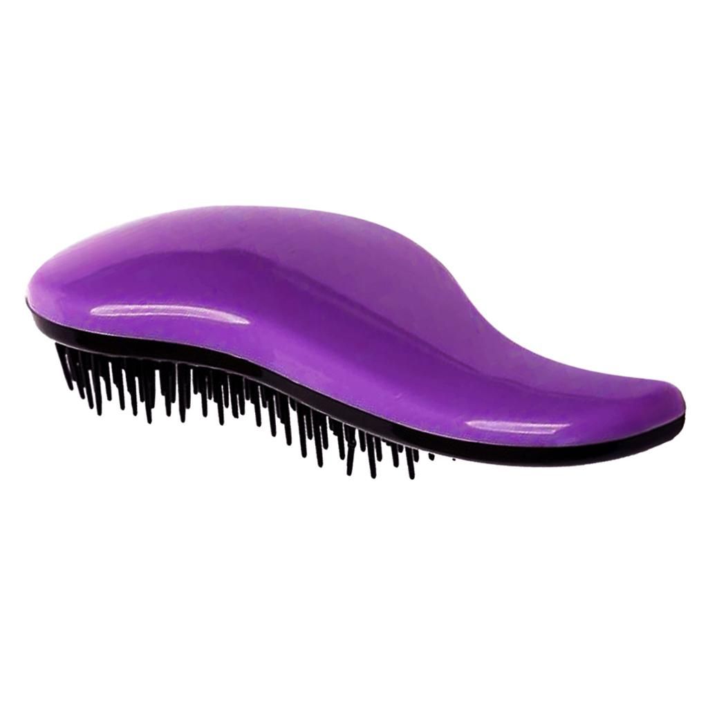 DETANGLING BRUSH GLIDE THRU DETANGLER HAIR COMB NO MORE  FOR Purple