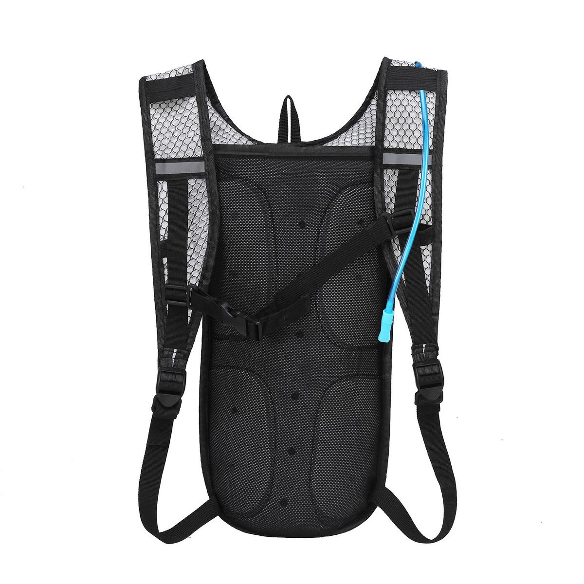 LIXADA Cycling Backpack Outdoor Running Bag with Drinking Bladder Bicycle Bag Sports Vest Ultralight Riding Bags Women Men Breathable 5L Jogging Travel Daypack Bag + 2L Soft Water Flask for Riding Running Hiking Camping