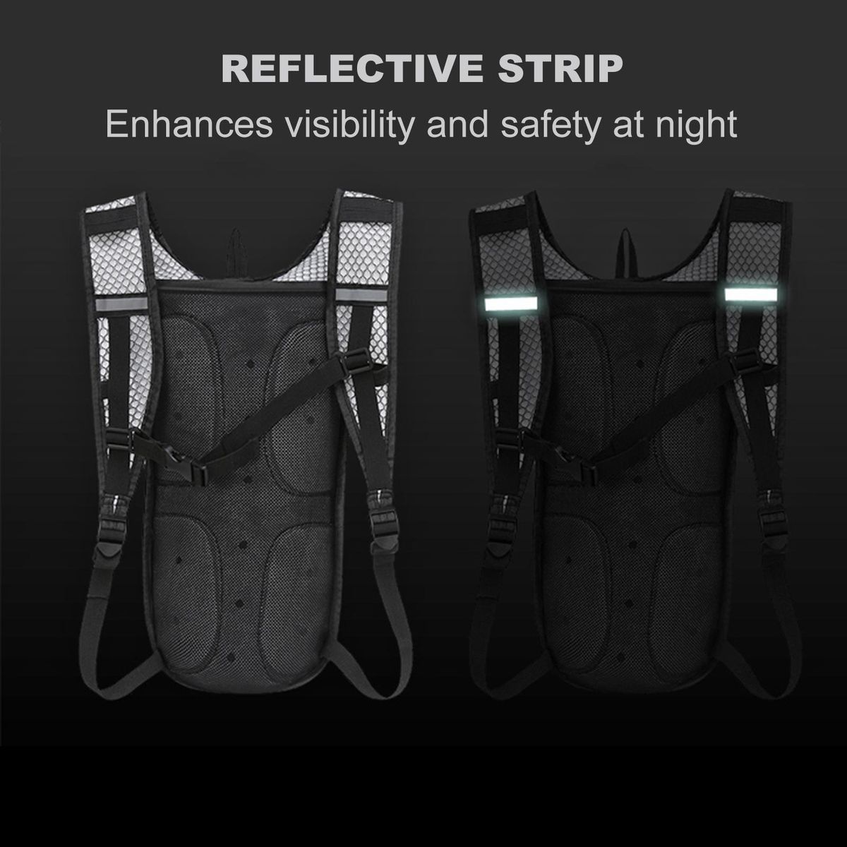 LIXADA Cycling Backpack Outdoor Running Bag with Drinking Bladder Bicycle Bag Sports Vest Ultralight Riding Bags Women Men Breathable 5L Jogging Travel Daypack Bag + 2L Soft Water Flask for Riding Running Hiking Camping