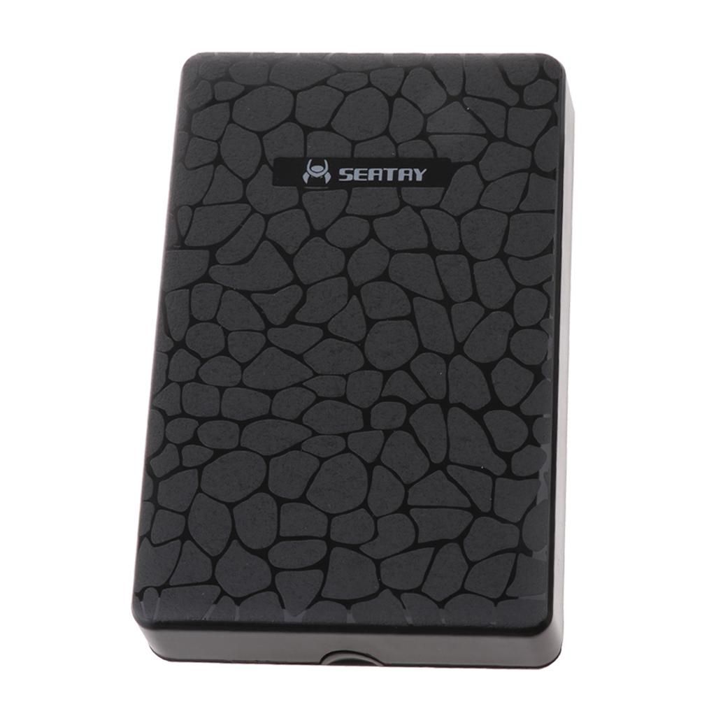 25inch SataSSD Hard Drive Enclosure External Case 7mm95mm Black