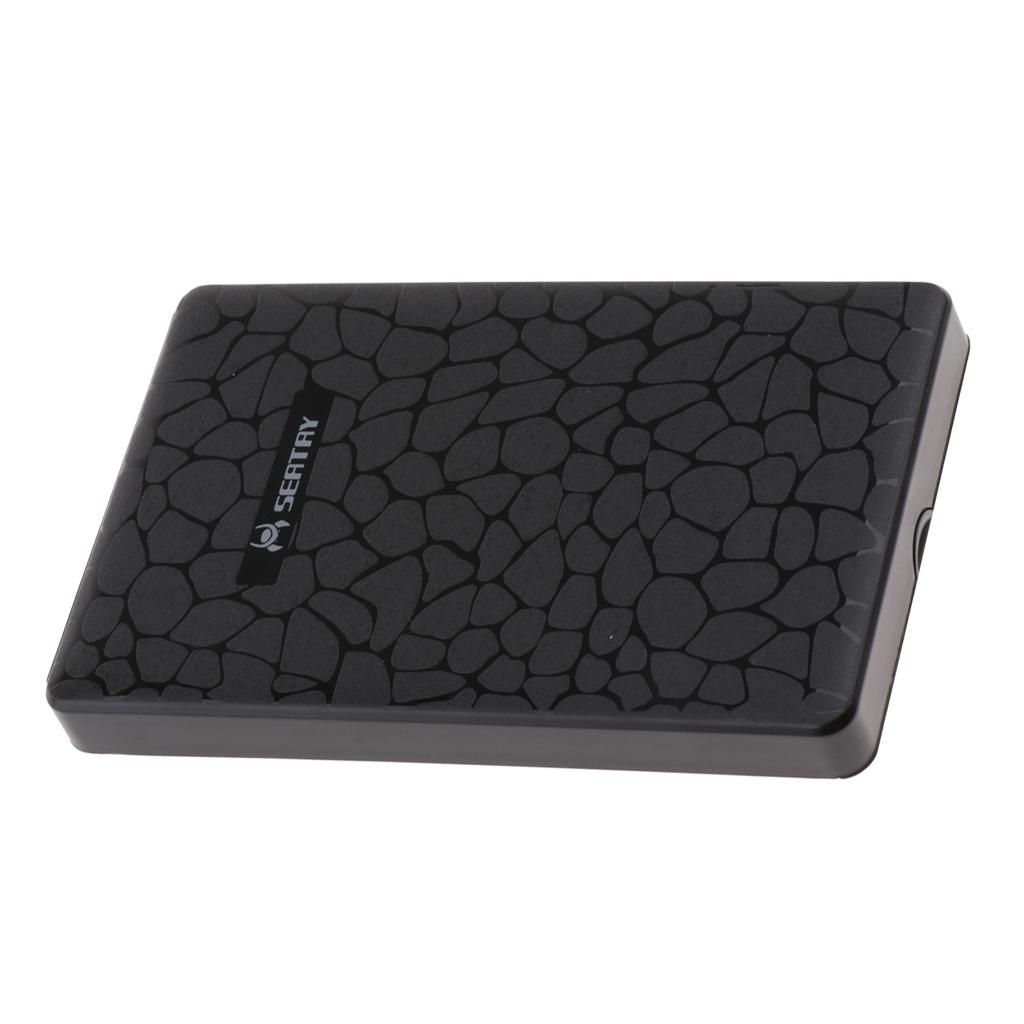 25inch SataSSD Hard Drive Enclosure External Case 7mm95mm Black