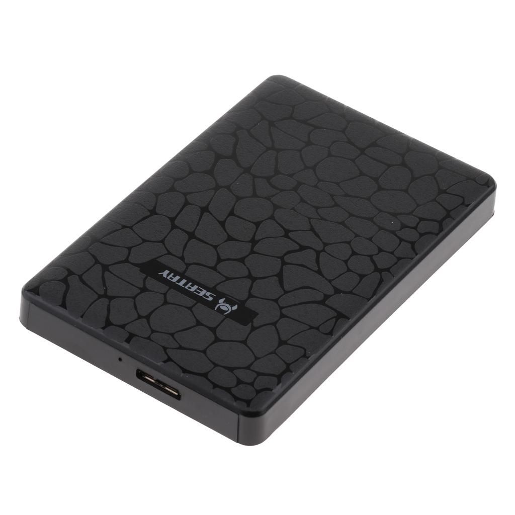 25inch SataSSD Hard Drive Enclosure External Case 7mm95mm Black