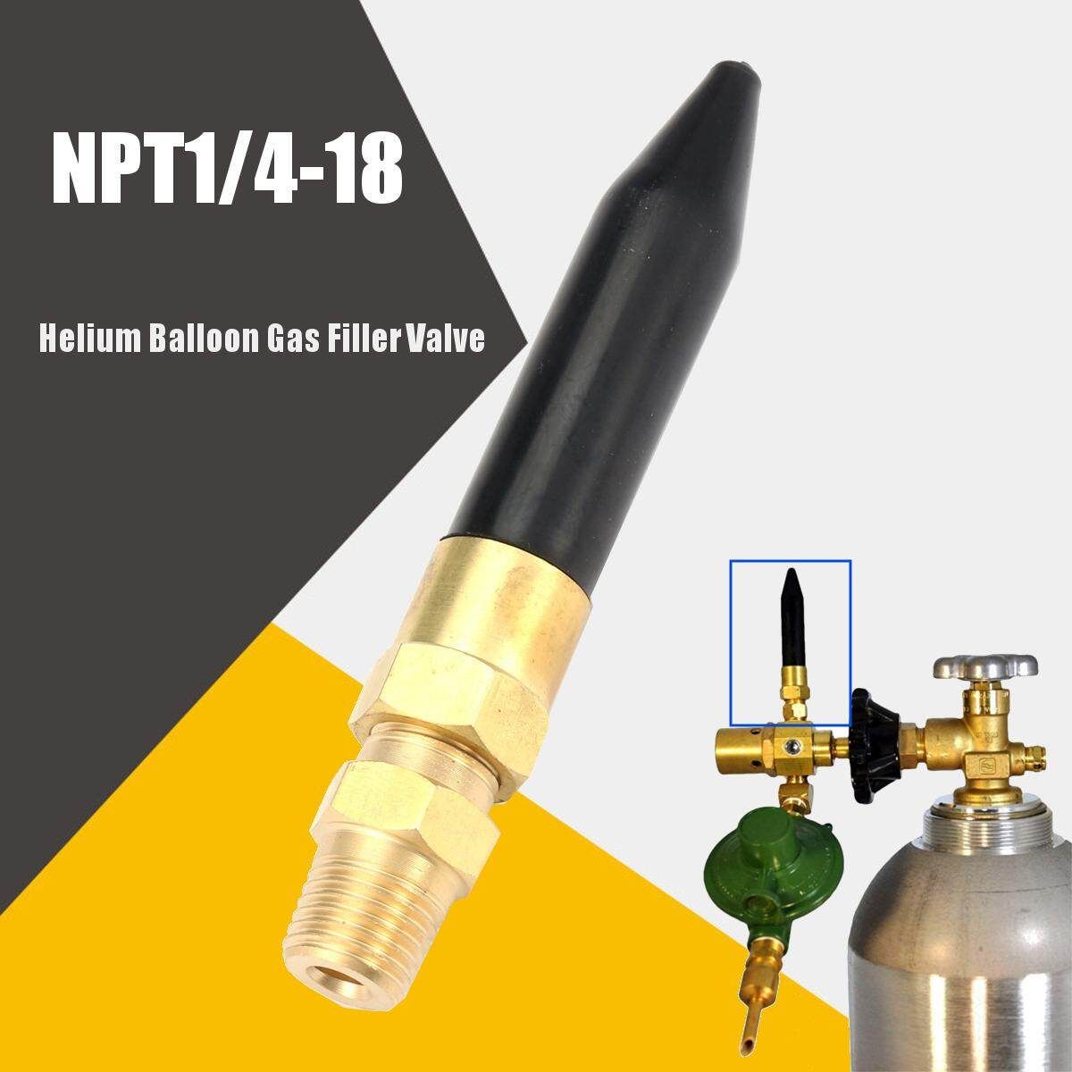 HC-001 Balloon Helium Gas Inflator Filler Helium Tilt Replacement Valve Nozzle