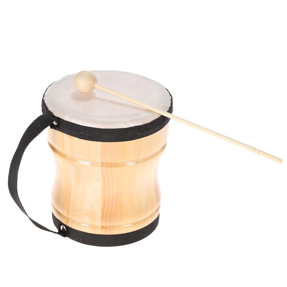 Kids Children Wood Hand Bongo Drum Musical Toy Percussion