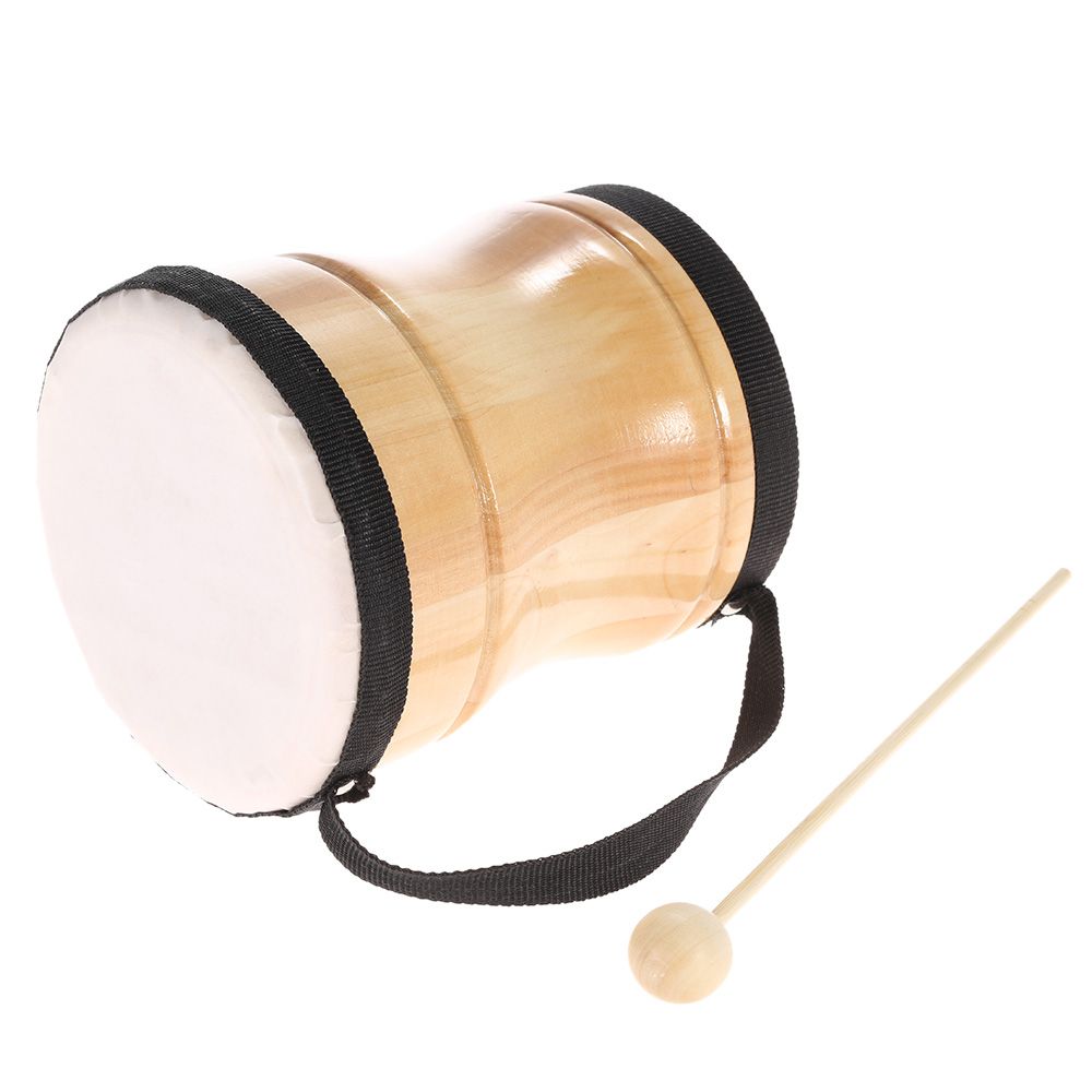 Kids Children Wood Hand Bongo Drum Musical Toy Percussion