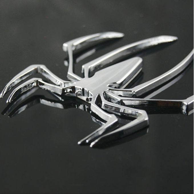 1 PC Metal 3D Car Spider Shape Truck Motor Decal Universal Sticker
