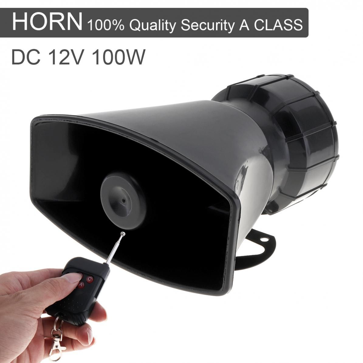 DC12V 100W 7 Sound Loud Car Warning Alarm Police Fire