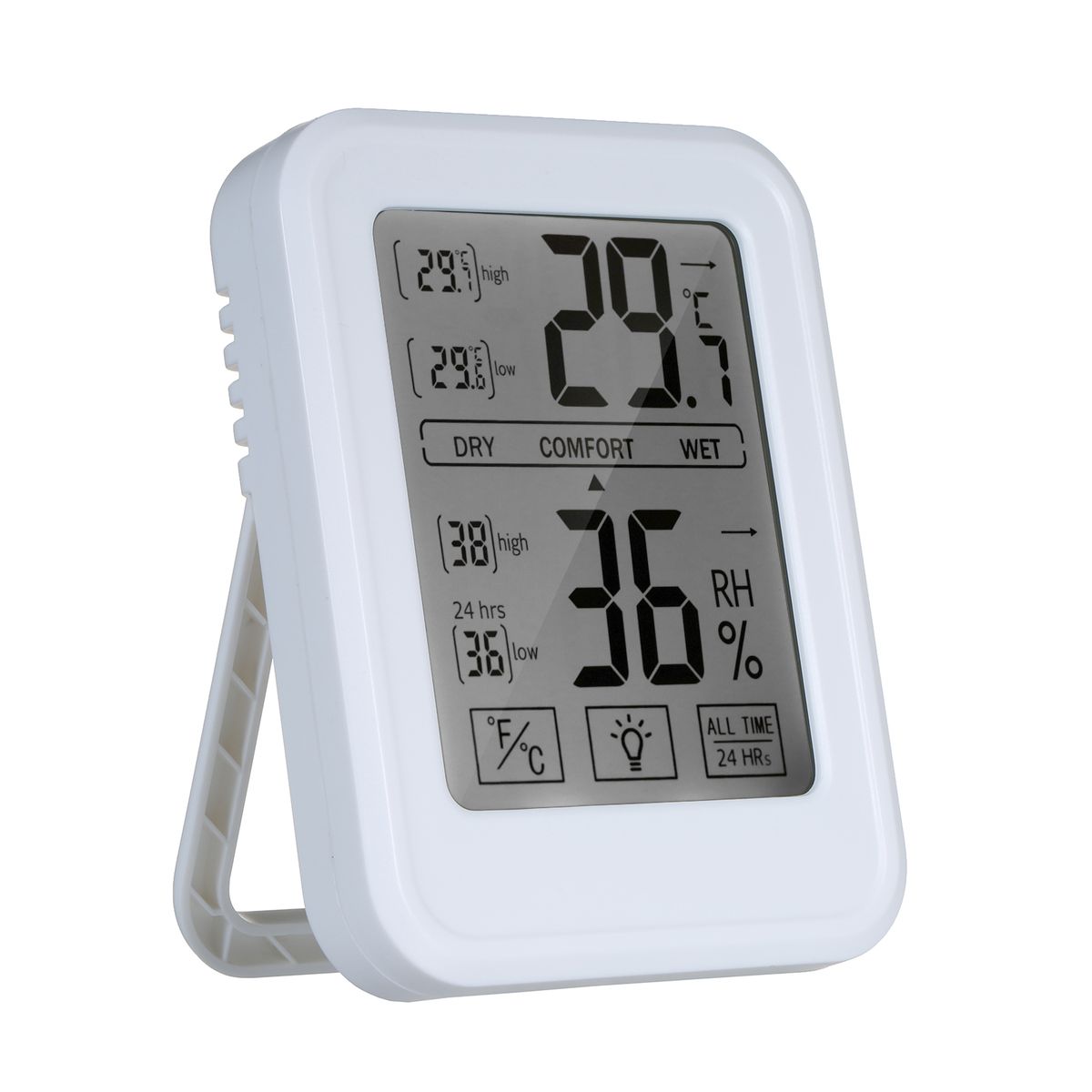 High Precision Magnetic Thermometer Hygrometer Digital