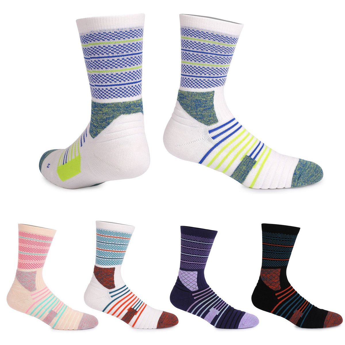 Sport Cushioned Socks Basketball Cycling Running Athletic