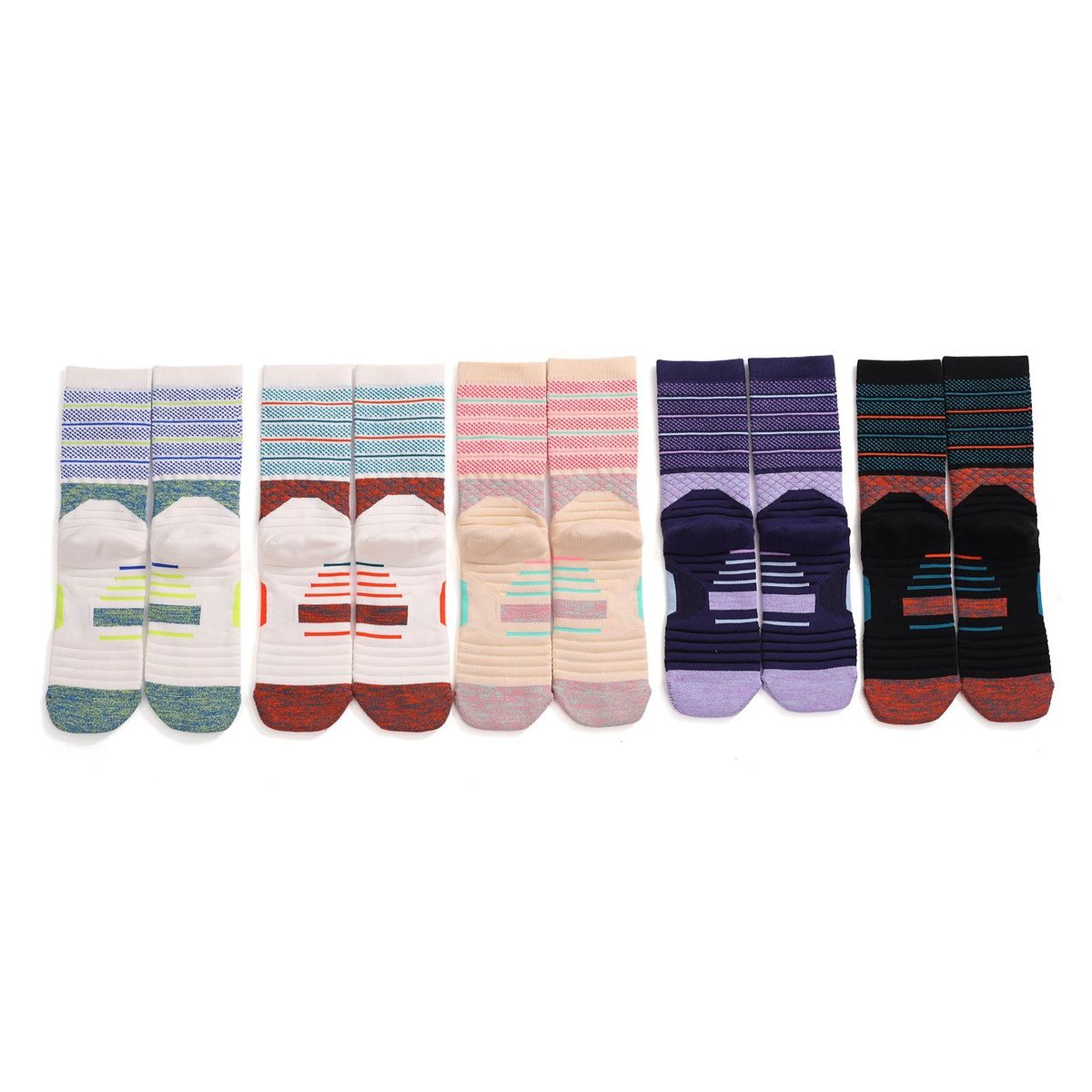 Sport Cushioned Socks Basketball Cycling Running Athletic