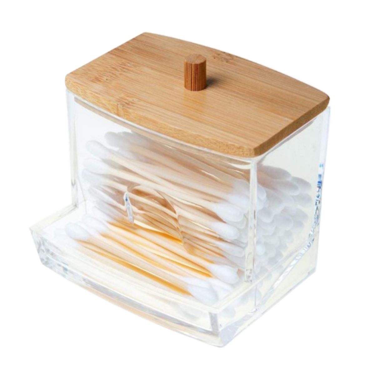 Upgrated Quality Acrylic Cotton Swabs Storage Holder