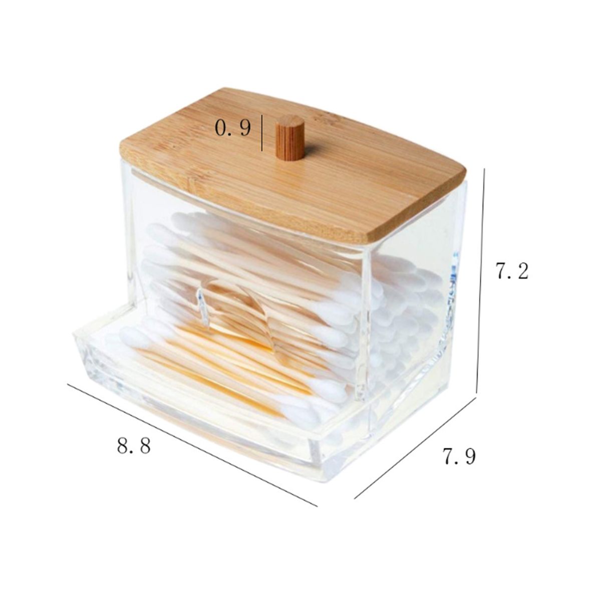 Upgrated Quality Acrylic Cotton Swabs Storage Holder