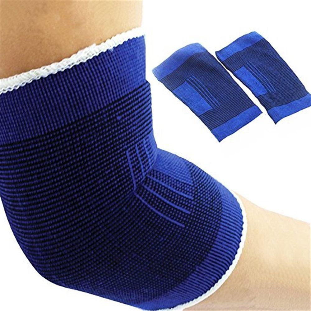 1 Pair Fitness Elastic Elbow Brace Compression Support Sleeve for Sports