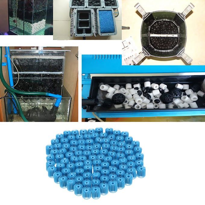 100Pcs Bio Filter Medium Bio Ball Filtration Ball Pellets Bacteria