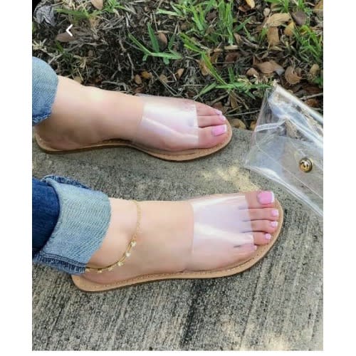 Female Transparent Cover Slippers