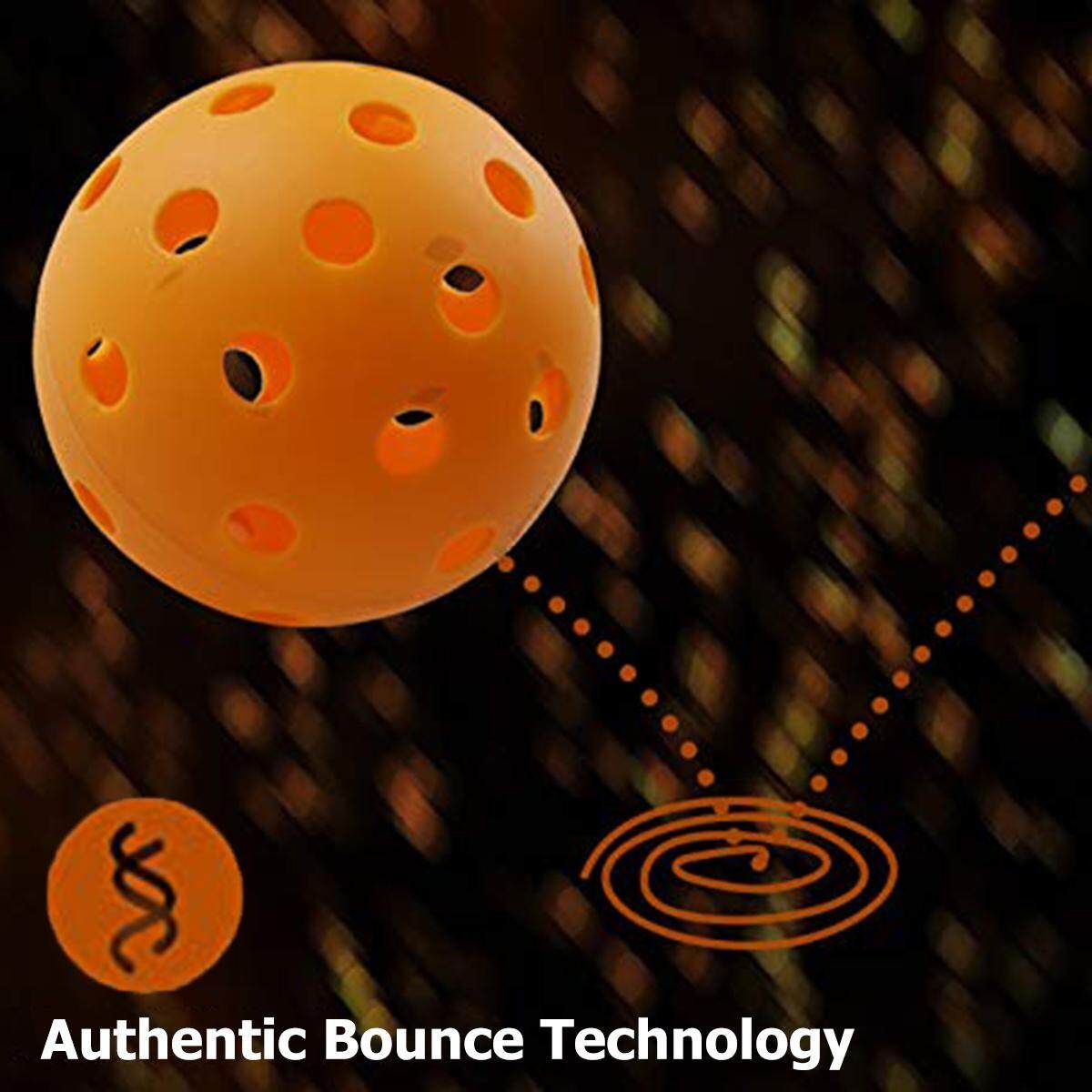 40 Hole High-Vis Optic Pattern Pickleball Ball For Game Practice Training