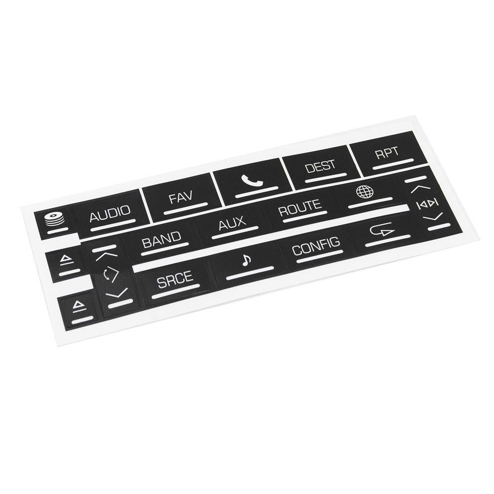Radio Button Stickers Stereo Radio Navigation Button Repair