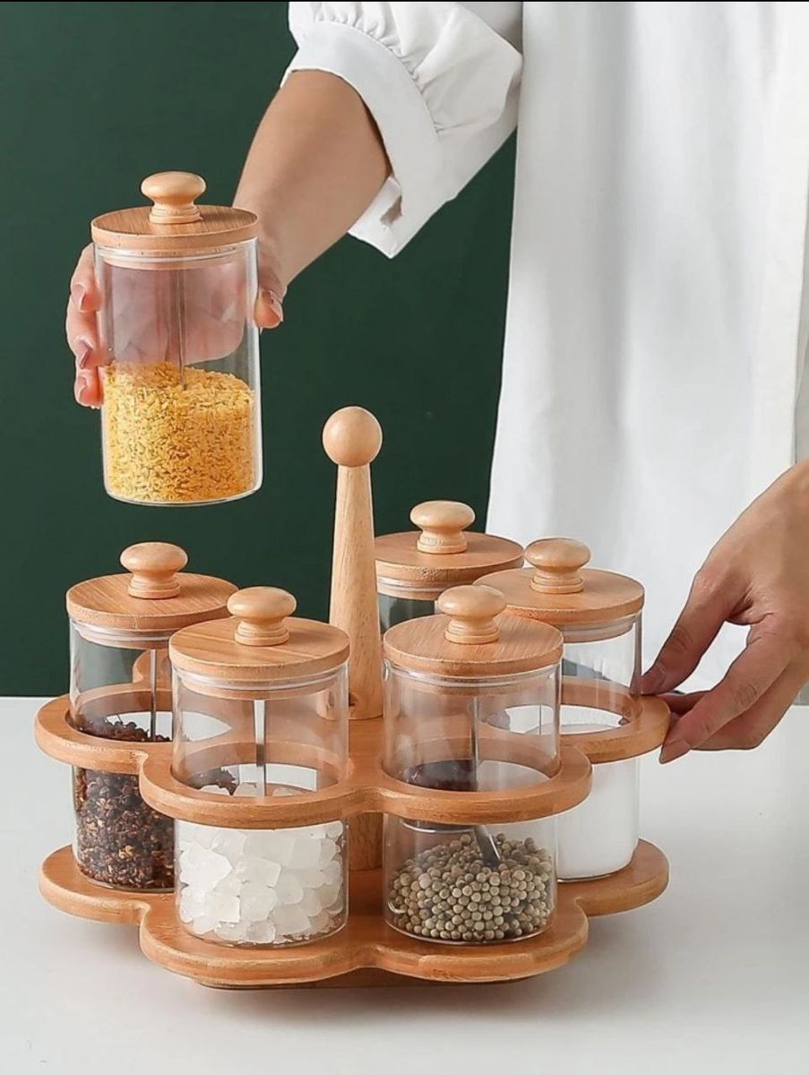 Multi-Functional Kitchen Seasoning Jar - 6Pcs Set