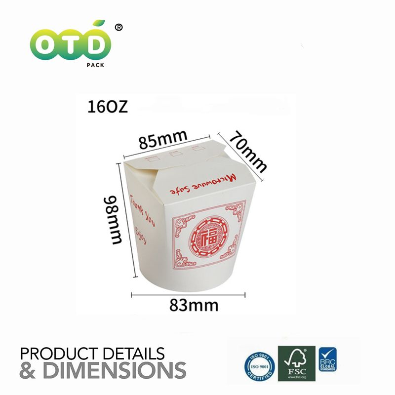 204080Pcs Pack Chinese Disposable Take Out Food Containers