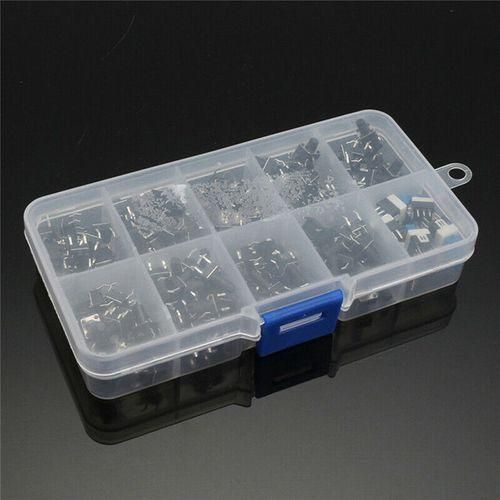 180 Pcs 10 Values Tactile Push Button Switch Mini Momentary