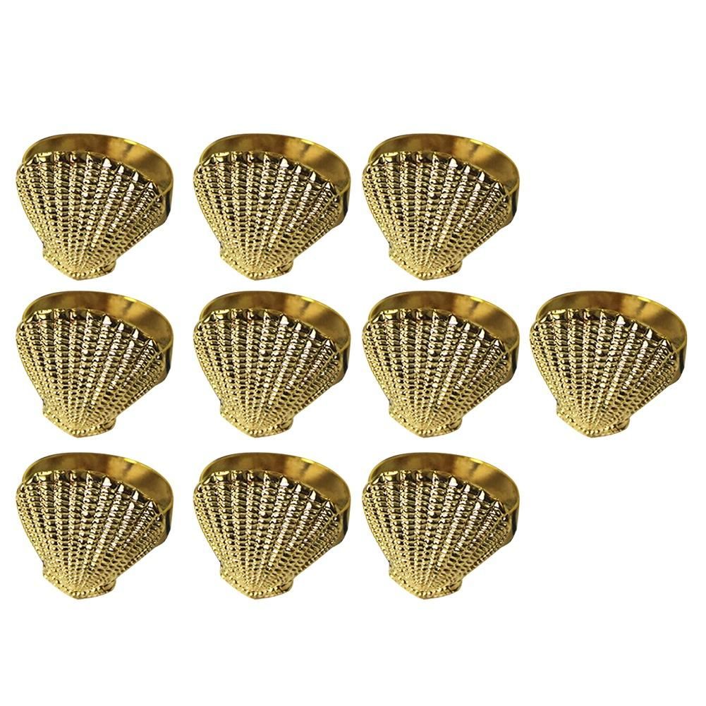 Simple Modern Napkin Buckle, Shell Shaped Napkin Ring, Hotel Table Set Cloth Ring, Paper Towel Ring(10 PCS)