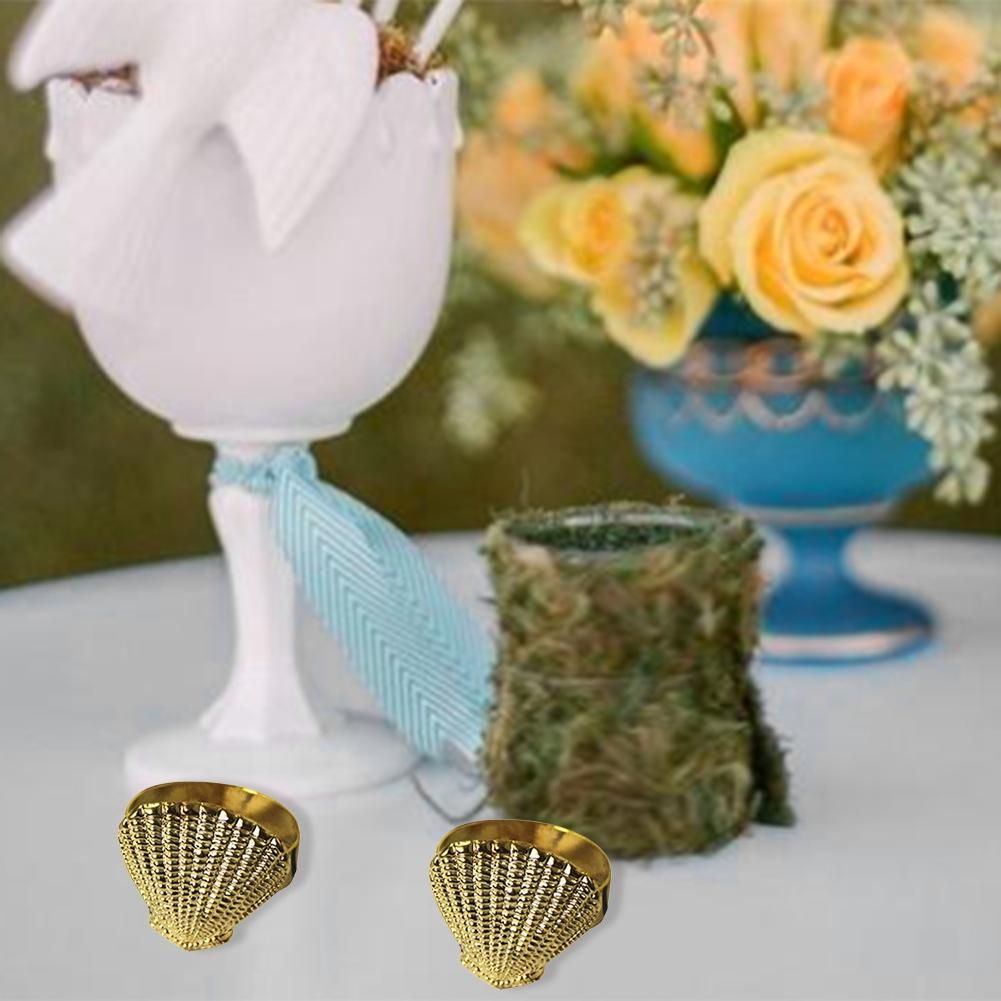 Simple Modern Napkin Buckle, Shell Shaped Napkin Ring, Hotel Table Set Cloth Ring, Paper Towel Ring(10 PCS)